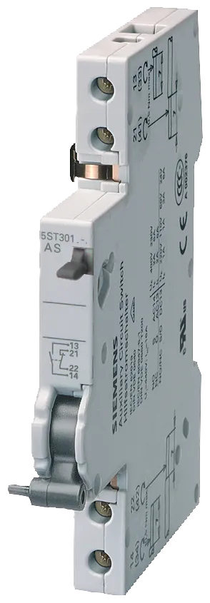 SiemensSiemens 5ST3010 Yardımcı Kontak Bloğu; 5SP4 Ve 5SY İçin; 1No+1Nc; Ac 230V; 6 A