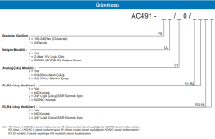 AC491-00/10/1100 GELİŞMİŞ KONTROL CİHAZI