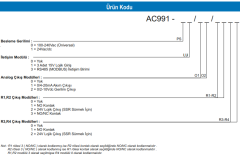 AC991-00/00/1100 GELİŞMİŞ KONTROL CİHAZI