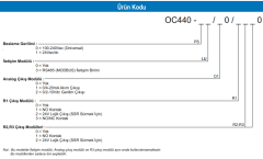 OC440-00/00/1100 ZAMANLAMALI KONTROL CİHAZI