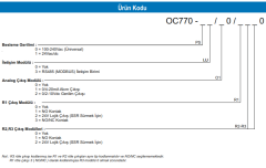 OC770-00/00/1100 ZAMANLAMALI KONTROL CİHAZI
