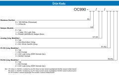 OC990-00/00/1100 ZAMANLAMALI KONTROL CİHAZI