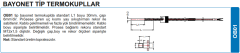 OB01-J1R06-3 2K-CCB BAYONET TERMOKUPLLAR
