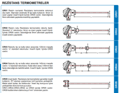 OR02-B1H06-20 Ü EF PT100 - REZİSTANS TERMOMETRE