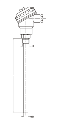 OR02-B1H06-20 Ü EF PT100 - REZİSTANS TERMOMETRE