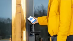 Akıllı Kapı Kilidi Parmak İzi Şifre Girişli Siyah X8056