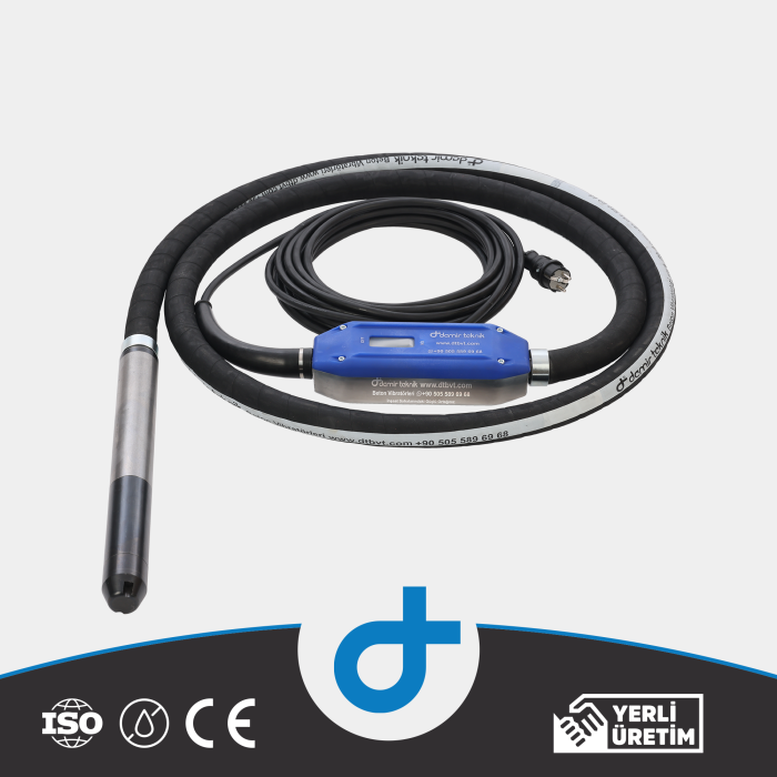 DT 220 ECO - 50mm  BETON VİBRATÖRÜ (HORTUM 5 mt DIŞ KABLO 10 mt )